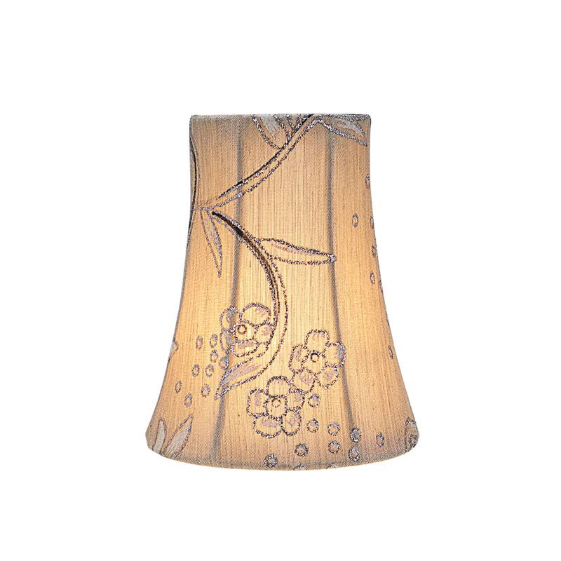 Aspen Creative Bell Chandelier ClipOn Lamp Shade (5 Pack), Antique